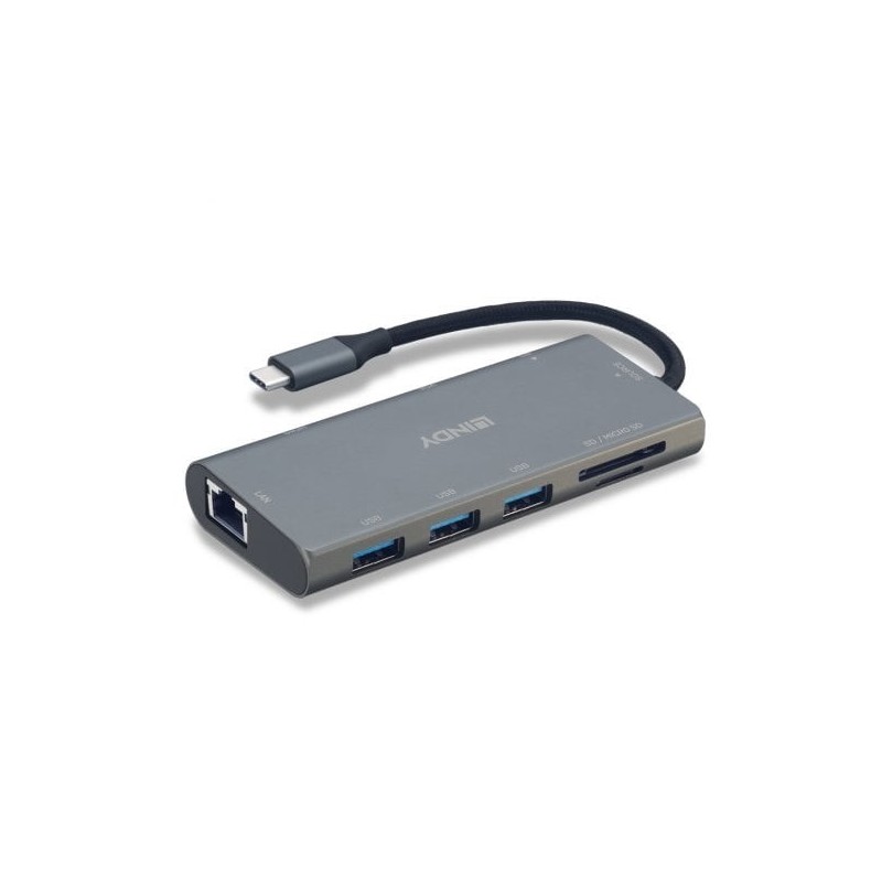 DST-Mini Plus Laptop Docking Station | USB-C | 1x 4K HDMI, 1x VGA | Pass-Through Charging