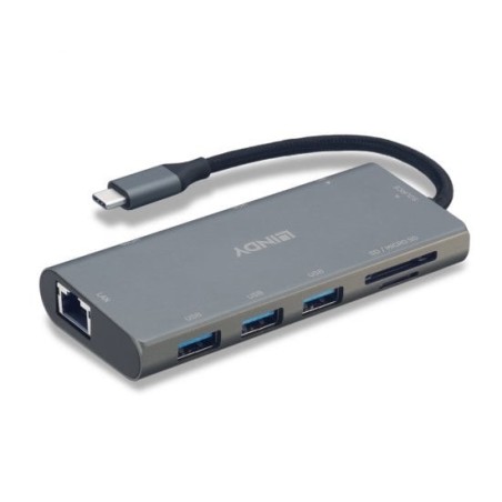 DST-Mini Plus Laptop Docking Station | USB-C | 1x 4K HDMI, 1x VGA | Pass-Through Charging