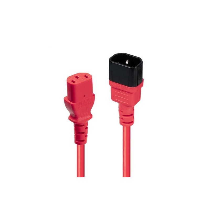 0.5m IEC Extension Cable, Red