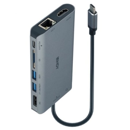 DST-Mini XT Laptop Docking Station | USB-C | 1x 4K HDMI/DP, 2x 1080p HDMI | 100W PD