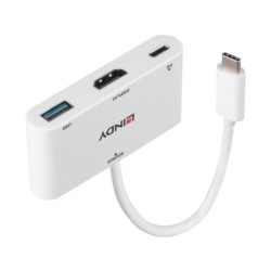 USB 3.2 Type C to HDMI Converter with USB Type A Port and Power Delivery