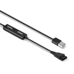 Lindy USB Type A to Jabra Quick Disconnect Headset Adapter