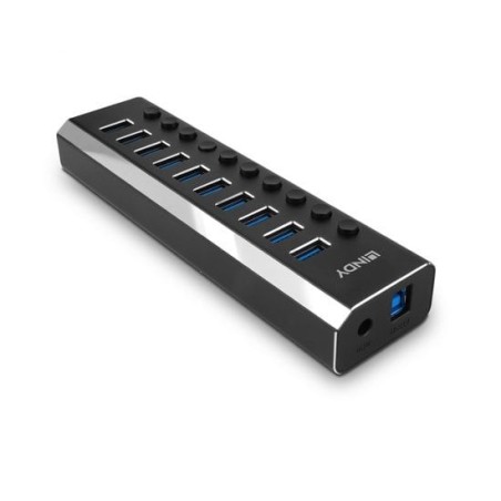10 Port USB 3.0 Hub with On/Off Switches