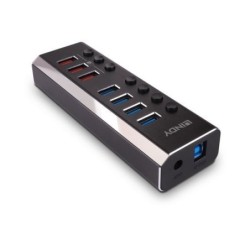 4 Port USB 3.0 Hub with 3 Quick Charge 3.0 Ports