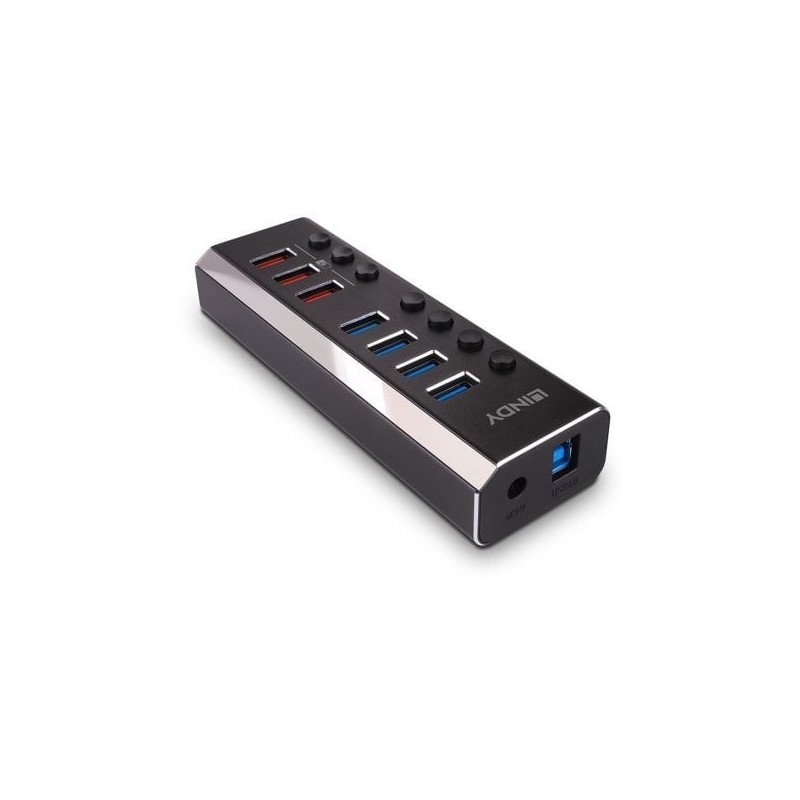 4 Port USB 3.0 Hub with 3 Quick Charge 3.0 Ports