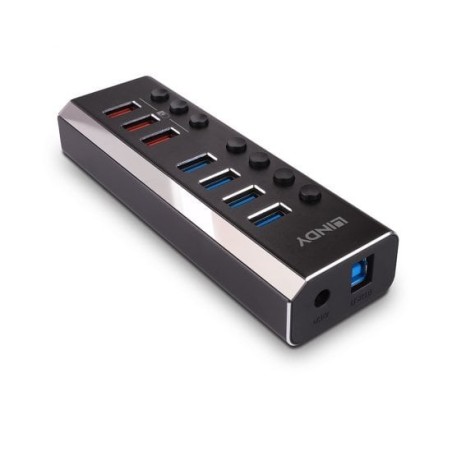 4 Port USB 3.0 Hub with 3 Quick Charge 3.0 Ports