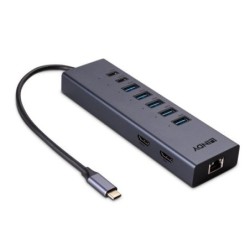 DST-Mini Duo Laptop Docking Station | USB-C | 2x 4K HDMI | Pass-Through Charging