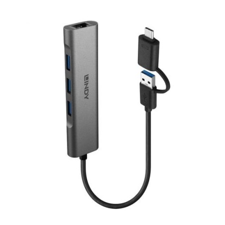 USB 3.2 Gen 1 Hub and Gigabit Ethernet Converter