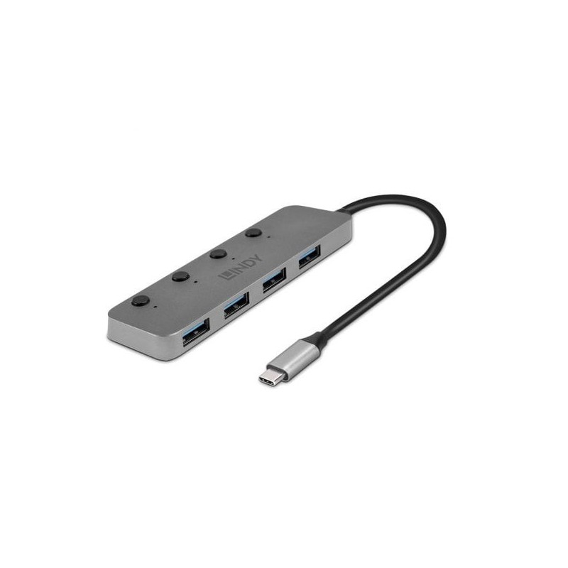 4 Port USB 3.2 Type C Hub with On/Off Switches 4 Port USB 3.2 Type C Hub with On/Off Switches