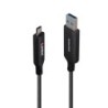 25m USB 3.2 5Gbps Type A to C Fibre Optic Hybrid Cable