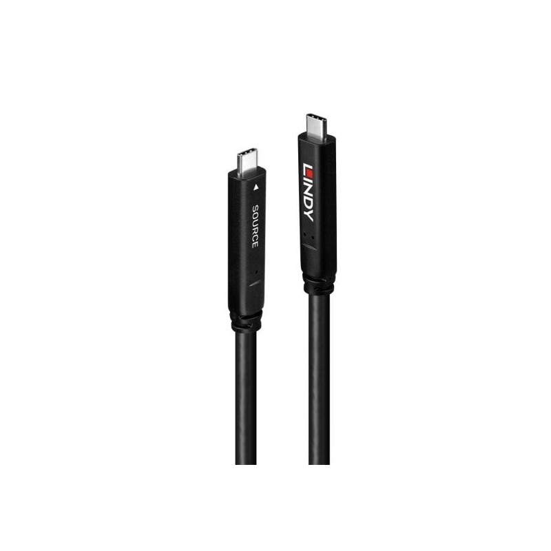 10m USB 3.2 10Gbps and DP 1.4 Type C Fibre Optic Hybrid Cable 10m USB 3.2 10Gbps and DP 1.4 Type C Fibre Optic Hybrid Cable