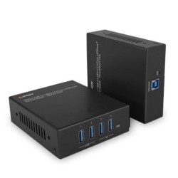 100m 4 Port USB 3.2 Gen 1 Cat.6A HDBaseT Extender