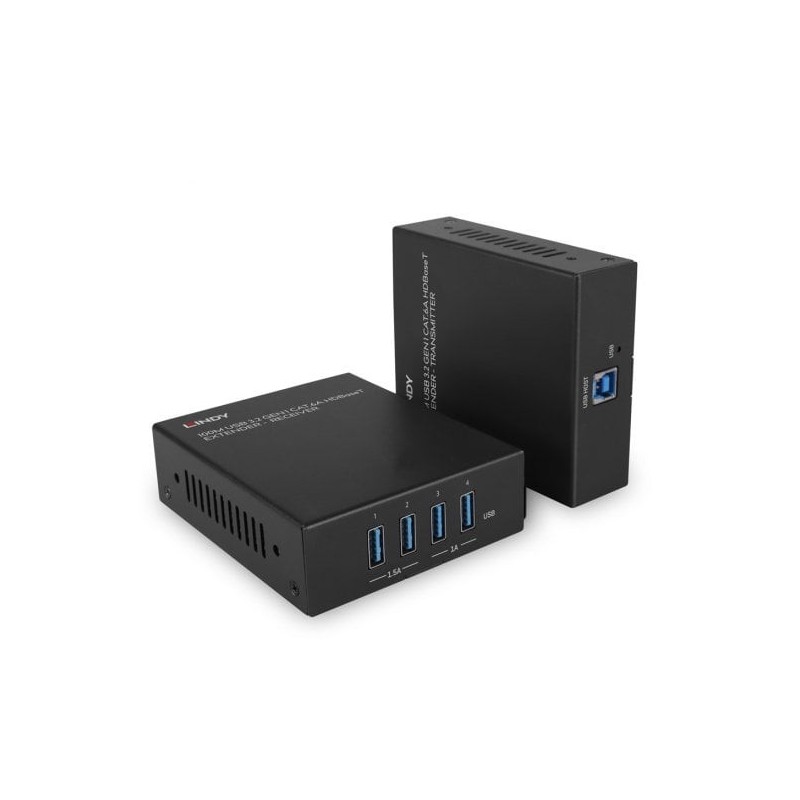 100m 4 Port USB 3.2 Gen 1 Cat.6A HDBaseT Extender