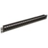 19" CAT5e 1U 24 Port RJ-45 Patch Panel, Unshielded, Black