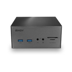 Lindy DST-Pro 101, USB-C Laptop Docking Station with 4K Support and 100W Power Supply