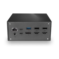 Lindy DST-Pro 101, USB-C Laptop Docking Station with 4K Support and 100W Power Supply