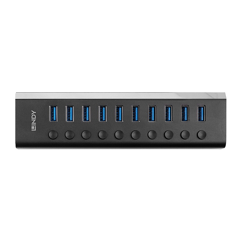 Lindy 10 Port USB 3.0 Hub with On Off Switches