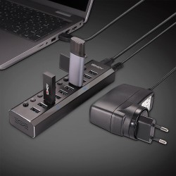 Lindy 10 Port USB 3.0 Hub with On Off Switches