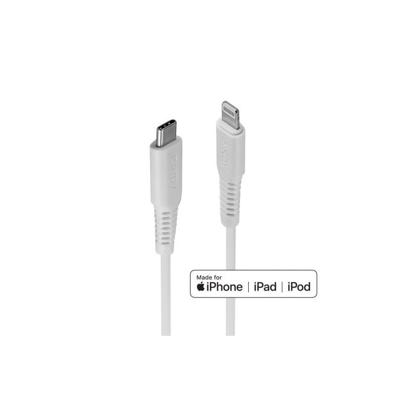 0.5m USB Type C to Lightning Cable, White 0.5m USB Type C to Lightning Cable, White