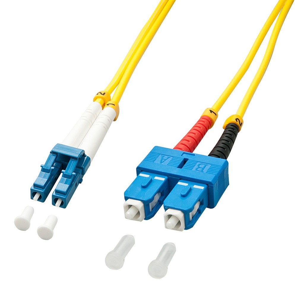 Lindy 15m LC-SC OS2 9 125 Fibre Optic Patch Cable