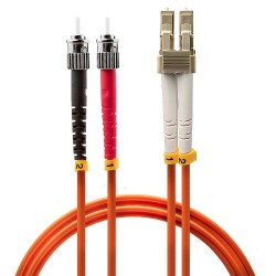 Lindy 1m LC-ST OM2 50 125 Fibre Optic Patch Cable