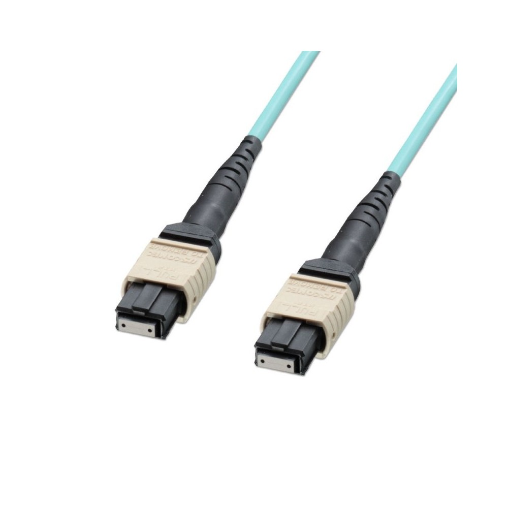 Lindy 50m MPO Fibre Optic Cable, 50 125µm OM3, Method A