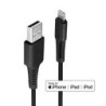 2m USB Type A to Lightning Cable, Black