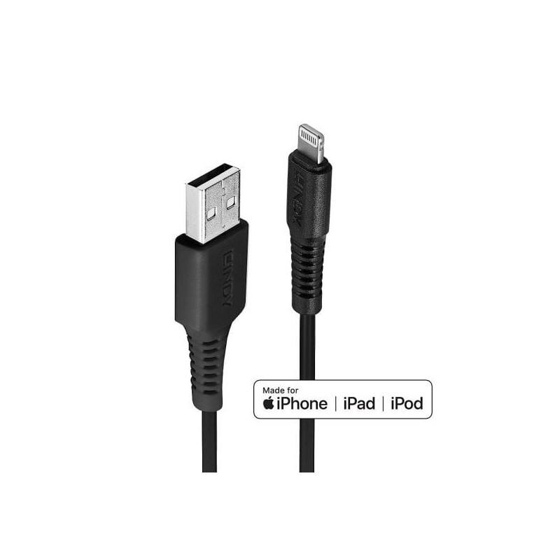 3m USB to Lightning Cable, Black 3m USB to Lightning Cable, Black