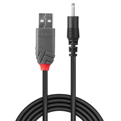 Lindy 1.5m USB to 0.7mm Inner   2.5mm Outer DC Cable