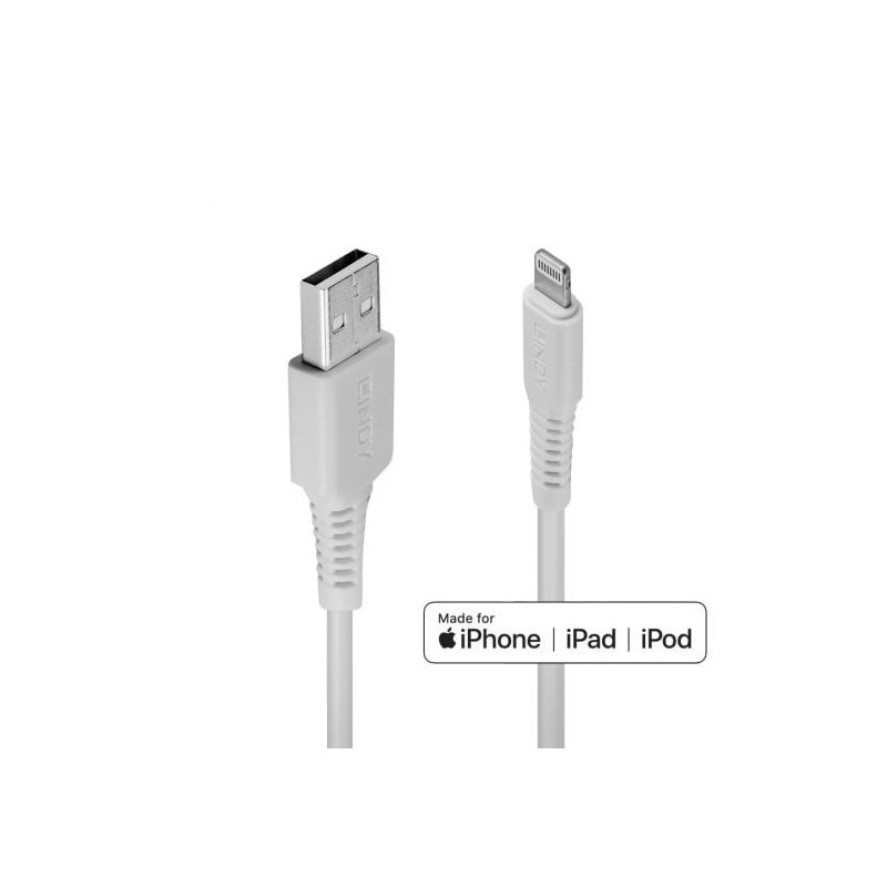 1m USB to Lightning Cable, White 1m USB to Lightning Cable, White