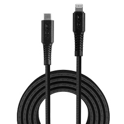 Lindy 2m Reinforced USB Type C to Lightning Charge and Sync Cable