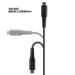 Lindy 2m Reinforced USB Type C to Lightning Charge and Sync Cable