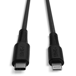 Lindy 2m Reinforced USB Type C to Lightning Charge and Sync Cable