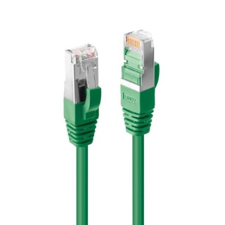 0.3m CAT6a S/FTP LS0H Snagless Gigabit Network Cable, Green