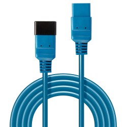 Lindy 1m IEC C19 to C20 Extension Cable, Blue