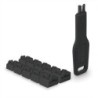 RJ45 Port Locks Black, 10x + 1 Key