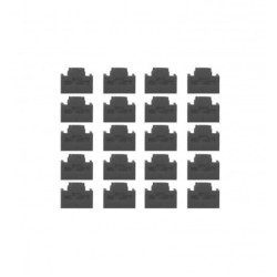 RJ45 Port Locks BLACK 20pcs