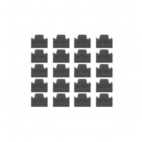 RJ45 Port Locks BLACK 20pcs