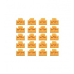 RJ45 Port Locks ORANGE 20pcs