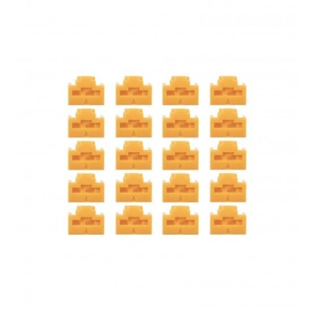 RJ45 Port Locks ORANGE 20pcs