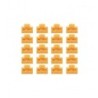 RJ45 Port Locks ORANGE 20pcs