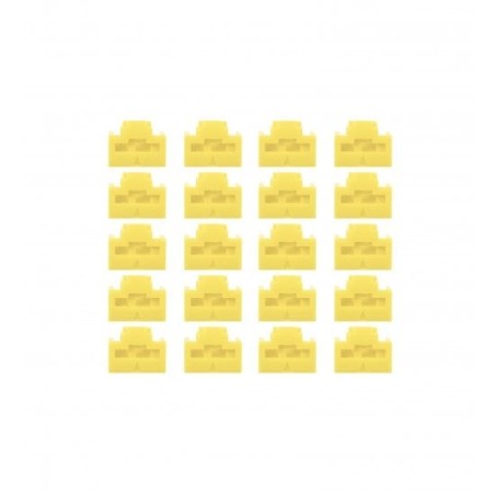 RJ45 Port Locks YELLOW 20pcs