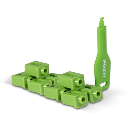 SFP Port Blocker - GREEN (Key + 10 Locks Included)