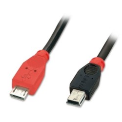 2m USB 2.0 Type Micro-B to Mini-B OTG Cable