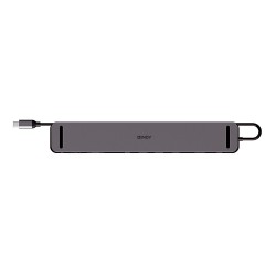 Lindy DST-Mini XT 810, USB-C Laptop Mini Docking Station with Single Display (8K) or Dual Display (4K60) and 100W Pass-Through