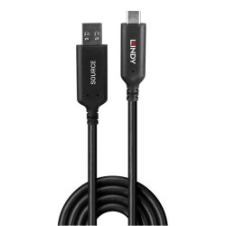 Lindy 25m USB 3.2 Gen 1 Type A to C Fibre Optic Hybrid Cable