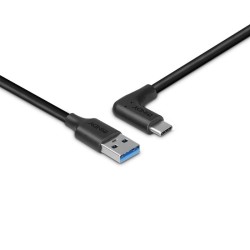 Lindy 0.5m USB 3.2 Type A to C Cable, 90° Right Angle, 10Gbps