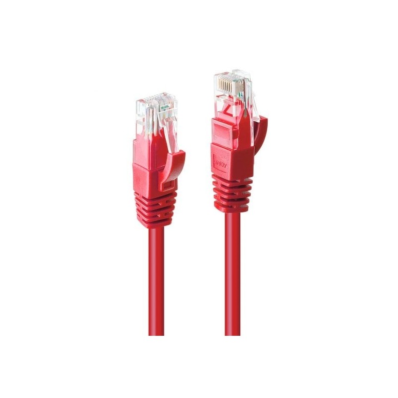 1m Cat.6 U/UTP Network Cable, Red