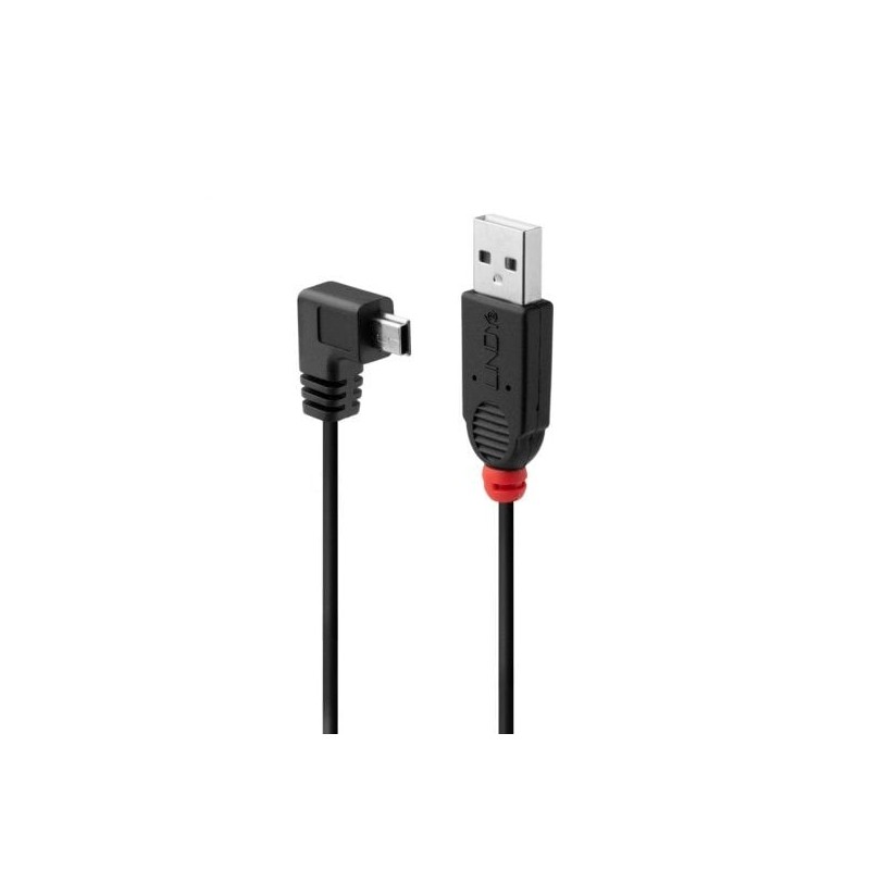 1m USB 2.0 Cable - Type A to Mini-B, 90 Degree Right Angle 1m USB 2.0 Cable - Type A to Mini-B, 90 Degree Right Angle