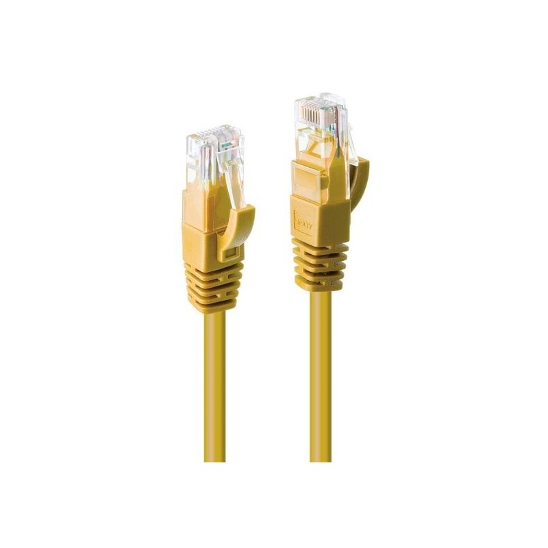 0.3m Cat.6 U/UTP Network Cable, Yellow